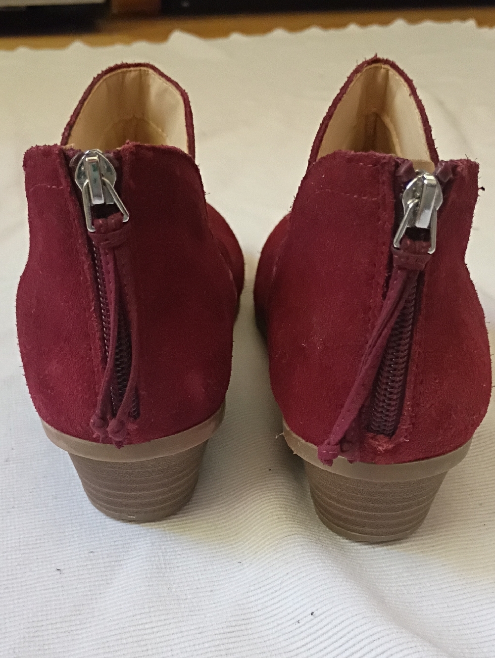 Reaction Kenneth Cole Sideway Red Suede Ankle Boot - Picture 6 of 8